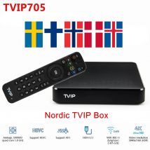 TVIP S-Box v.705 4K Ultra HD Android 11 OS TV BOX Amlogic S905W2 2,4/5G WiFi H2.65 Set-Top-Box TVIP 705 Nordic One Media Player