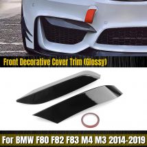 Frontstoßstange Seite Air Vent Splitter Trim Für BMW F80 M3 F82 F83 M4 2014-2020 Nur Ansaugrahmen obere Spoiler Abdeckung Canard Brow