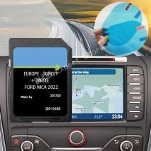 Scheda SD di navigazione MCA 2022 Mappe Sat Nav per Ford Mondeo Kuga Focus C-Max S-Max (2010-2014) con adesivi antiappannamento Reaview