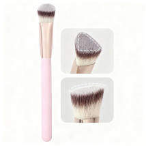 1pc Facial Triangle Concealer Brush, Protable Smudge Cosmetic Brush Makeup Brush With Soft Fiber And Skin Friendly,Tools Gift Fo