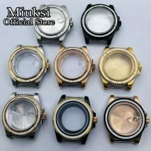 Miuksi 40mm edelstahl uhr gehäuse sapphire glas fit NH35 NH36 NH34 ETA2824 2836 DG2813 3804 Miyota