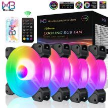 Computergehäuse 120mm Lüfter RGB 6PIN Bunte Lampe Kühler Kühler Stumm PC 5V DC ARGB Ventilador Chassis Fans Aura Sync
