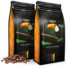 Kawa ziarnista 2X1kg KOLUMBIA 100% ARABICA Świeżo Palona do ekspresu+GRATIS
