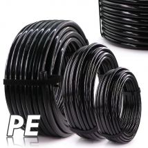 10-50m OD-6/8/12mm Tubo da giardino in PE nero Tubo per irrigazione a prova di pressione 1/4 "3/8" Sistema di tubi per irrigazione agricola per frutteto da prato