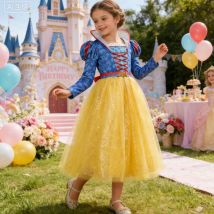Mädchen Halloween Kostüm Neue Film Schnee Prinzessin Weißes Kleid Kinder Halloween Prinzessin Cosplay Kostüm Karneval Party Ballkleid