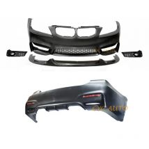 Zestaw karoserii M4 LOOK z przednim i tylnym zderzakiem oraz dokładką przednią do BMW serii 3 E90 przed faceliftem (Per-Lci) 2005 2006 2007 325i 330i
