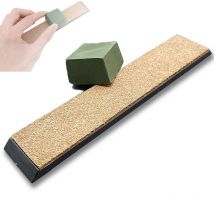 Duża skórzana taśma do ostrzenia noży kremowa ostrzałka do noży kuchennych System do ostrzenia noży kuchennych osełka diamentowa gorąca sprzedaż