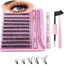 200 natürliche Wimpern-Sets – C-Locken, mit einer gemischten Länge von 10–16 mm für einfache Locken, geeignet für Anfänger