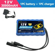 Nowa Przenośna Bateria Super 12V 30900mAh Akumulator Litowo-Jonowy Pojemność DC 12.6V 30.9Ah do Monitora Kamery CCTV 🥘