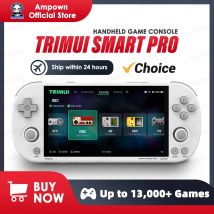 Przenośna konsola do gier Trimui Smart Pro 4,96-calowy ekran IPS System Linux Joystick Oświetlenie RGB Smartpro Retro Odtwarzacz gier wideo Prezent