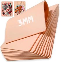 15/10/5/1PCS 3MM Dicke Tattoo Praxis Haut Blank Doppel Seiten Silikon Gefälschte Haut anfänger Training Praxis Haut Zubehör