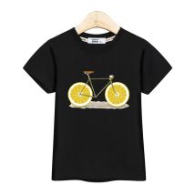 Kinder Sommer T-Shirt Obst Fahrrad lustiges Hemd Jungen Mädchen Cartoon Tops Kurzarm T-Shirts