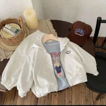 Hochwertiges Kinder-Baumwollmischgewebe-Set 2025 Frühling Herbst Neu Koreanischer Stil Mädchen Jungen Buchstaben Baby Lässiges Kapuzen-Sport-2-Teiler-Set