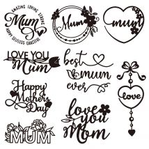 Glücklicher Muttertag Metalls ch neiden stirbt beste Mutter Worte gestanzt für DIY Scrap booking dekorative Papier karten Handwerk machen 2023 neu