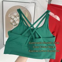 2-teiliger Yoga-Anzug im Weihnachtsstil, einfarbig, Fitnessstudio, Fitness-Set, Yoga-Oberteil mit überkreuztem Rücken, pfirsichfarbene Po-Yogahose, Pilates-Laufanzug