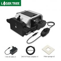 LASER TREE Compressore Air Assist Pompa Air Assist Laser DC 24V per taglierina laser e incisore regolabile 10-30 L/Min