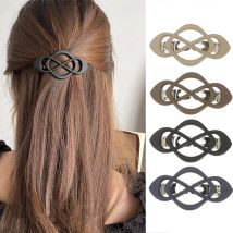 Nuova clip per capelli in tinta unita scavata artigli per capelli per le donne Moda Accessori per capelli con clip sul retro della testa