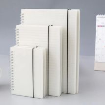 A4/B5/A5/A6/Peeling PP Abdeckung Transparent Horizontale linie Weiß papier Grid Dot hand konto buch Strap Notizblock Notebook Tagebuch