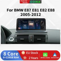 Coika unit android bildschirm für bmw e87 e81e82 e88 bt gps navi bildschirm wifi google carplay idrive multimedia stereo player