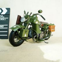 Große Retro Motorrad Modell Grün Statische Metall Motorrad Modell Zu Hause Dekoration Sammlerstücke Handwerk Beste Geschenk Für Freund