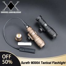 WADSN Surefir M600 M600U M300A M300 Tacitcal Flashlight Mini Scout Hunting LED Light Fit 20MM Rail Momentary-on Constant-on Tail