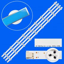 4 pezzi striscia di retroilluminazione a LED per 32PFL3507 32LM340T 32PHG4900 LE32D1352 32LM340T 32LM3400 6916L-1030A 6916L-1031A 32LS3400
