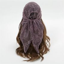 Frauen Hijab Wrap Schal Blume Spitze Schals Dame Mode Hochzeit Kopftücher weibliche Frühling Sommer Foto Requisiten Zubehör