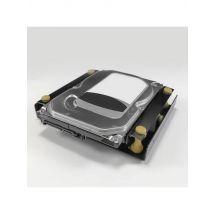 652F Metal &Rubber 3.5in Hard Drive Mounting Bracket for 3.5 Hard Disk to 5.25 Bay Installation Shockproof &Noise Reductions