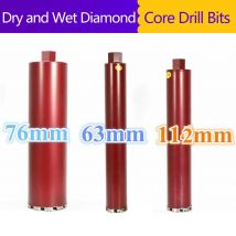 Punta da trapano diamantata per calcestruzzo secco/bagnato Punta da carotaggio per calcestruzzo 63/76/112MM resistente per mattoni di cemento
