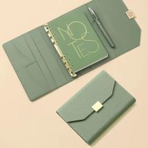 A6-Ordner, 6-Ring-Ordner, nachfüllbares Notizbuch, Tagebuch, Notizbuch, Vintage-Stil, Premium-PU-Leder, klassisches Reisetagebuch, Tagebuch, Notizbuch
