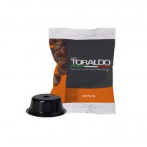 CAFFÈ TORALDO | Compatibile A Modo Mio* | Caffè Selezionato, Tostato e Torrefatto in Italia | Eccellenza del Caffè Napoletano (400 Capsule, Miscela Cremosa)