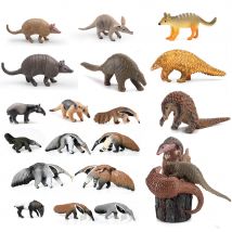 Realistisches Wildtiermodell aus Kunststoff, Gürteltier, Ameisenbär, Tapir, Pangolin, Stumpfspielzeug, Figur, pädagogisches Spielspielzeug für Kinder