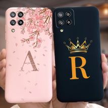 Per Samsung Galaxy A12 Custodia F12 M12 Cute Crown Letters Cover Custodia morbida in TPU per Samsung A12 Galaxy M12 F12 A 12 Fundas Borse