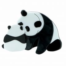 CINDY XIANG Acrylic Handmade Panda Mom And Kids Brooch Mother's Day Gift Animal Design Jewelry