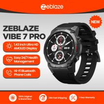 Zeblaze VIBE 7 PRO Inteligentny zegarek 1,43-calowy wyświetlacz AMOLED Tworzenie/odbiór połączeń telefonicznych Zarządzanie zdrowotnością Sportowy smartwatch dla mężczyzn