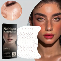 6 Stück wasserdichte schweiß feste natürliche Sommersprossen Simulation Make-up Aufkleber, einfach aufzutragen temporäre Tätowierungen, schaffen perfekte Haut