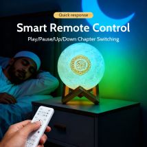 Quran Koran Muslim Islamic Ramadan Arab Azan Wireless Portable Bluetooth Speaker Bright Lamp Night Light Holy Music Sound Box