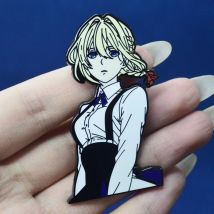 Coole Anime Mädchen Emaille Pins Metall Broschen für Frauen Kleidung Rucksack Revers Abzeichen Modeschmuck Zubehör Freunde Geschenke
