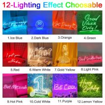 Insegna al neon personalizzata Luce con nome a led per bambini Nome Insegne personalizzate Regalo per adolescenti Insegna al neon a led per decorazioni da parete Decorazioni per la camera da letto