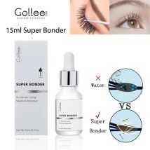 Gollee 15ml Super Bonder Agente fissativo Estensione ciglia per tutte le colla per extension ciglia Aiuta l'adesivo delle ciglia per il trucco delle ciglia