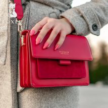 Fuchs Frauen Orgel Tasche Split Leder lässig Umhängetasche weibliche Mode Umhängetaschen Dame Klappe