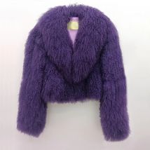 Giacca da donna in vera pelliccia di pecora della Mongolia Elegante bianco soffice solido addensato caldo cappotti a maniche lunghe soprabito invernale chic