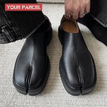 Scarpe Tabi per uomo e donna scarpe classiche in pelle con punta divisa scarpe casual da un piede Scarpe basse unisex Design confortevole