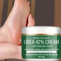 Urea riparatrice intensiva 42% + Crema all'acido salicilico. Tratta pelle grezza, spessa, secca e screpolata. Idrata, esfolia, lenisce