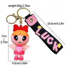 Cartoon Cute Flying Little Policewoman Keychain Doll Keychain Small Pendant Doll Small Gift Key Pendant