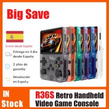 Consola de videojuegos portátil R36S/ R36H, sistema Linux, pantalla IPS de 3,5 pulgadas, reproductor de vídeo de bolsillo Retro portátil, regalos para Navidad