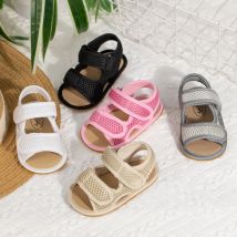 Kidsun Baby Sandalen Mädchen Jungen Schuhe einfarbig Sommer Outdoor Soft-Sohle Anti-Rutsch-Gummi Babys chuhe Kleinkind First Walker