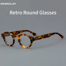 Hochwertige Acetat-Brille, Retro, runde Brillengestelle für Männer und Frauen, dicke Felgen, personalisierte Mode, Brillen 60023