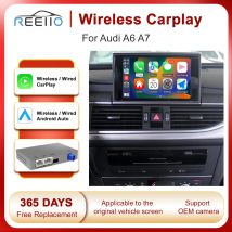 Adattatore wireless CarPlay Android Auto per Audi A6 A7 2012-2018 Mirror Link Navigazione Bluetooth Supporta telecamera di retromarcia OEM
