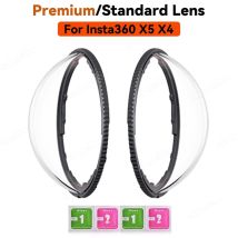 Protezioni per lenti premium per Insta 360 X5 X4 Protezioni per lenti standard in plastica/vetro Copertura protettiva per accessori Insta360 X5 X4